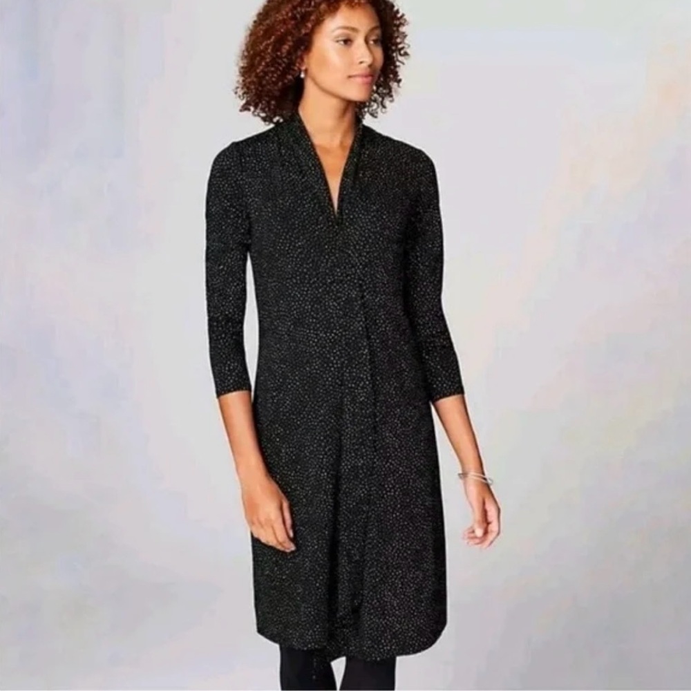 J. Jill Wearever Collection Polka Dot Faux
Wrap Dress Size 1X